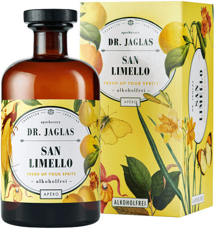 Dr. Jaglas San Limello, alkoholfreie Spirituose, Aperitif-Alternative, 0,5 l - Bild 1
