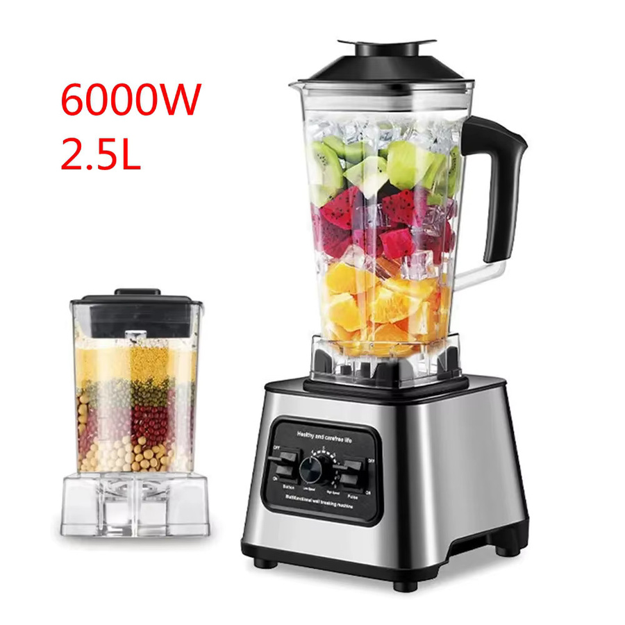 DWiusty Standmixer mit 6000W Leistung, Smoothie-Maker und Entsafter in Schwarz, 2,5 l Behälter - Bild 6