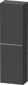 Duravit Halbhochschrank D-Neo in Grau Matt, Wandmontage, 1 Tür mit 4 Einlegeböden, B/T/H: 40 x 24 x 132 cm - Bild 1