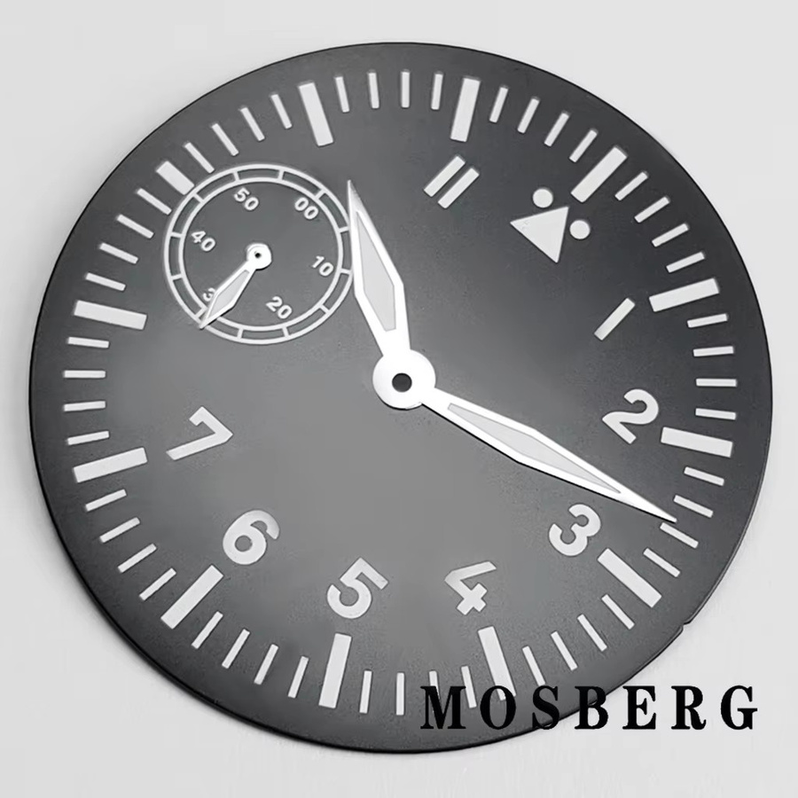 Zifferblatt für ETA 6497 ST3600, 39 mm, Schwarz, Automatikwerk, Unisex - Bild 2