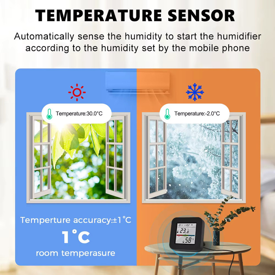 Tuya WiFi Temperatur- und Feuchtigkeitssensor mit IR Universal-Fernbedienung für Smart Life App, Alexa und Google Home - Bild 6