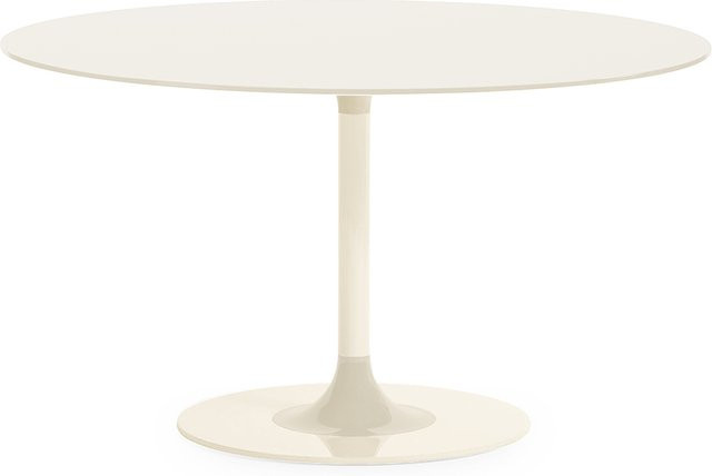 Kartell Thierry XXL Esstisch rund mit weißer Glasplatte und zentraler Säule - Bild 1