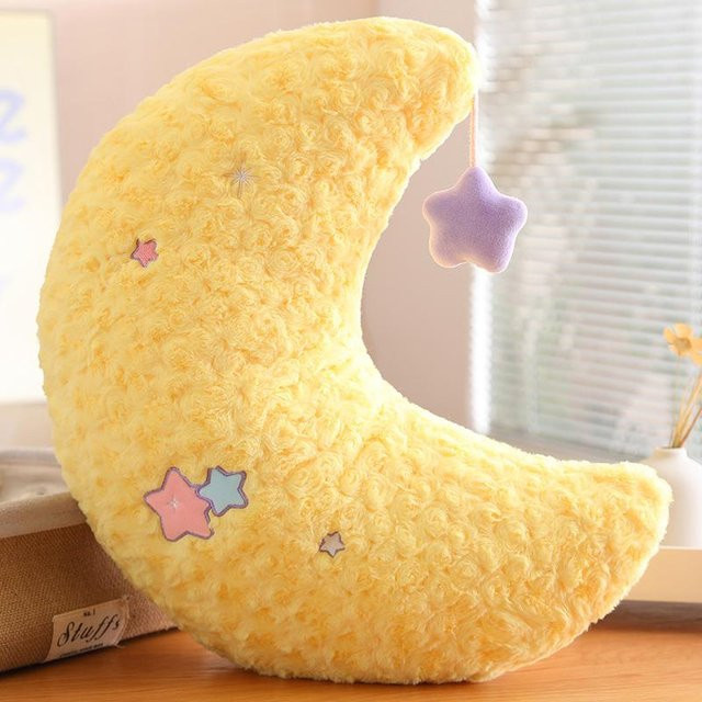 Kidsly Niedliche Gelbe Sterne Plüschpuppe, Stofftier, 45cm - Bild 1