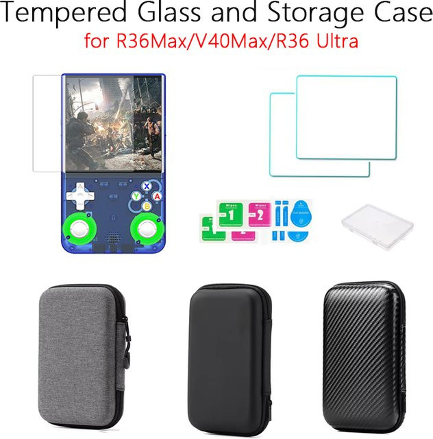 DIXSG Displayschutzfolie aus gehärtetem Glas für R36Max, V40Max und R36 Ultra Handheld Konsolen Zubehör - Bild 1