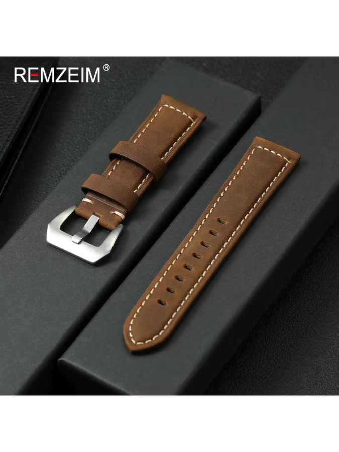 REMZEIM Uhrenarmband Leder, Vintage, Herren - Bild 2