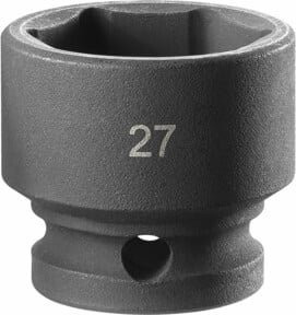 Facom Stubby Steckschlüssel 27mm aus Chrom-Molybdänstahl in Grau - Bild 1