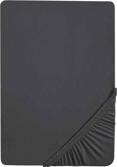 Biberna Spannbettlaken Marc aus Baumwolle Feinjersey mit Gummizug für Matratzen bis 22 cm Höhe - Bild 1