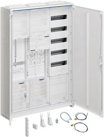 Hager ZB33SET28LK Komplettschrank Aufputz aus Stahl in Weiß - Bild 1