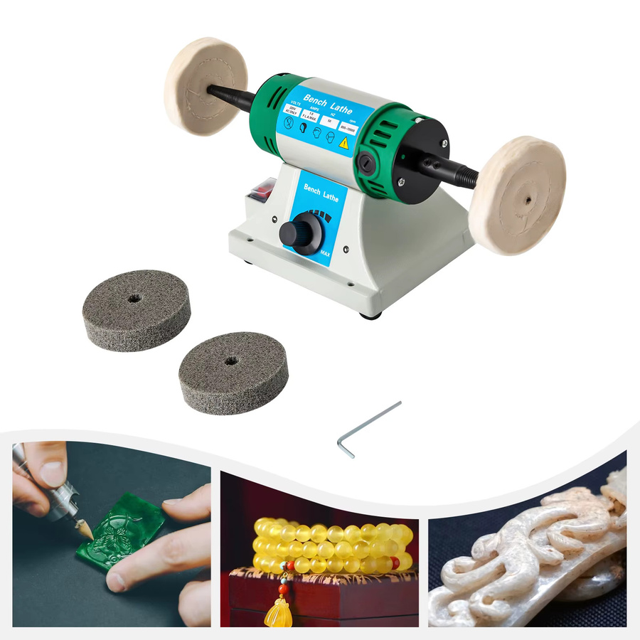 CNCEST Desktop-Polier Maschine mit einstellbarer Geschwindigkeit für Schmuck, Metall und Jade - Bild 3