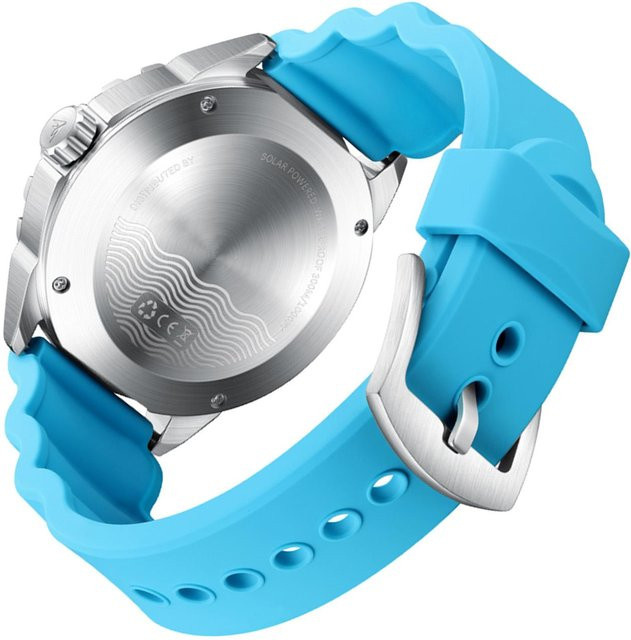 Igeteck Armbanduhr Solar, Quarz, Silikonarmband, Grau, Herren Damen - Bild 1