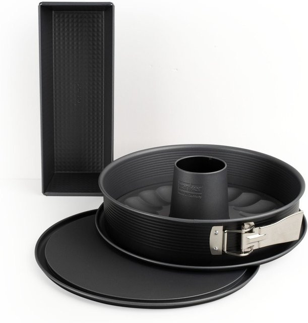 Zenker Backformen-Set Energy Basics, 2-teilig, runde Kuchenformen, beschichtet, schwarz - Bild 1