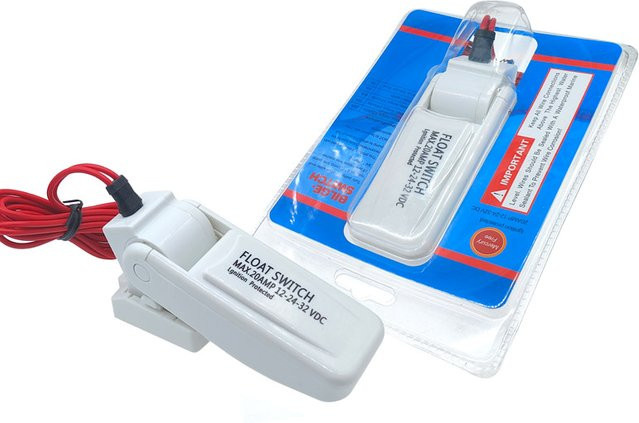 CNMAWAY Automatische Bilgenpumpe DC 12V mit Schwimmerschalter und Wasserstandsregler in Weiß - Bild 1