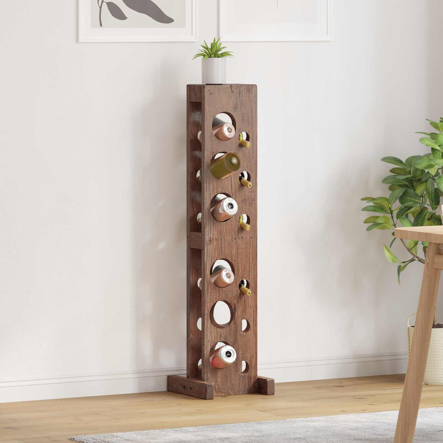 vidaXL Regal aus massivem Mahagoni-Holz in Braun, B/T/H: 20 x 25 x 100 cm - Bild 3