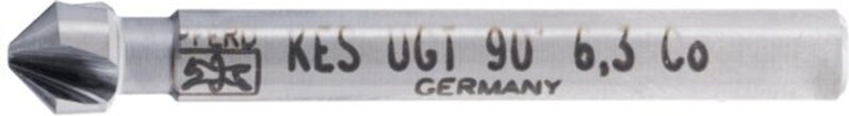 PFERD Kegel- und Entgratsenker HSSE Co5 90 Grad Ø 6,3 mm Schaft-Ø 5 mm DIN 335 C in Silber - Bild 2