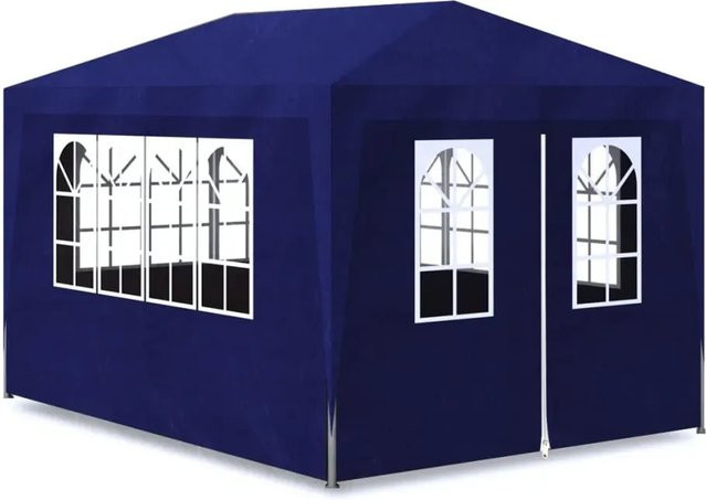 vidaXL Partyzelt Blau B/T/H: 4 x 3 x 2,5 m - Bild 1