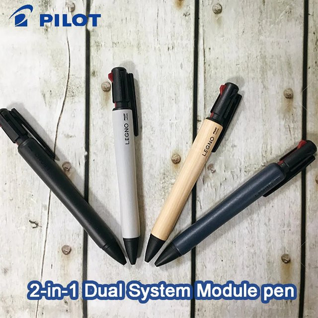 Pilot LEGNO 2+1 Multifunktionsstift mit Kugelschreiber und Druckbleistift in Schwarz und Rot - Bild 1