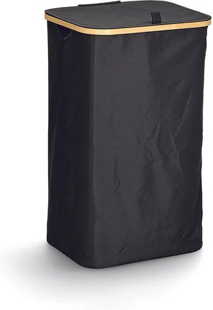 Zeller Wäschesammler mit Tragetasche Schwarz B: 69 cm, T: 34 cm, H: 41,5 cm