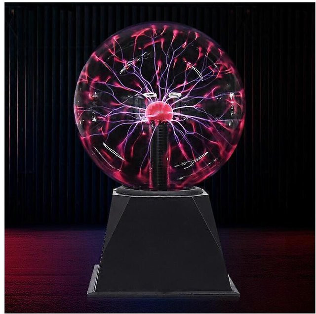 Theefun Magische Plasmakugel in Schwarz, Berührungsempfindliche Elektrostatische Blitzkugel mit 20 cm Durchmesser - Bild 1