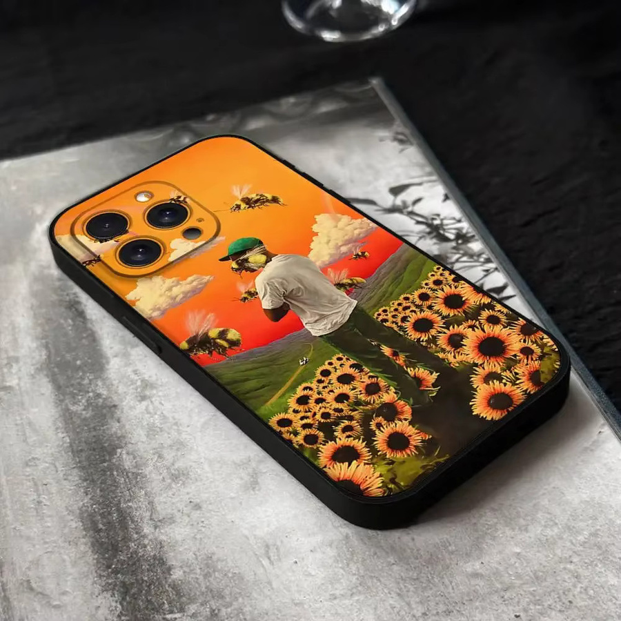 Lustige T-Tyler SThe-Creators Handyhülle aus schwarzem Silikon für Apple iPhone Modelle - Bild 4