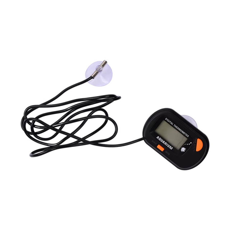 Gaqqee STD-1 Digitales LCD-Aquariumthermometer in Schwarz mit wasserdichtem Sensor und Sonde - Bild 3