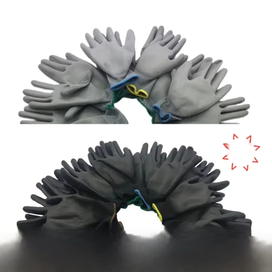 Dolphin Protect Sicherheitsarbeitshandschuhe aus Nylon mit PU-Beschichtung in Grau - Bild 4