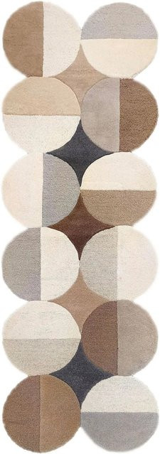 Flair Rugs Wollteppich Mia Ellipse in Beige, Oval, Breite: 80 cm, Länge: 230 cm - Bild 1