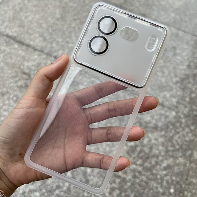 Stoßfeste Silikon Schutzhülle für Vivo IQOO 12 Pro, IQOO 13 und IQOO 15 mit Kameraschutz, transparent - Bild 1