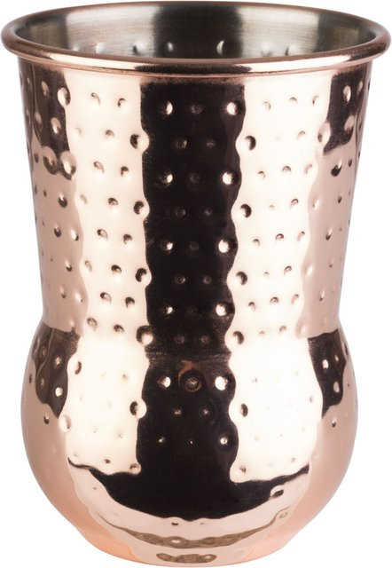 APS Julep Mug Becher aus Edelstahl in Kupfer mit gehämmerter Oberfläche, 400 ml, Durchmesser: 8 cm, Höhe: 11,5 cm - Bild 1