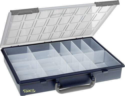 Raaco Assorter 55 4x8-17 Sortimentskasten Blau mit 17 Fächern, B: 338 mm, T: 261 mm, H: 57 mm - Bild 1