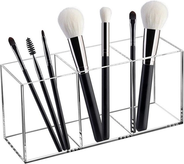 MTMA Make-up Pinsel Aufbewahrungsbox, Acryl, transparent, schwarz - Bild 1