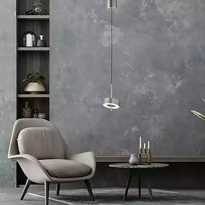 Paul Neuhaus Q-Rotate LED Pendelleuchte aus Aluminium in Silber und Grau, dimmbar mit Fernbedienung - Bild 2