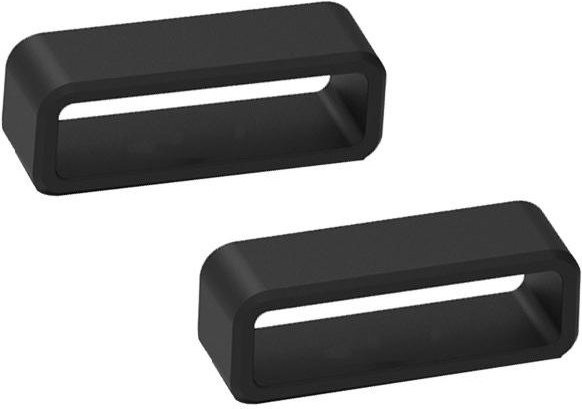 Uhrenarmband-Halterschlaufe Silikon, Schwarz, 24 mm, Herren - Bild 1