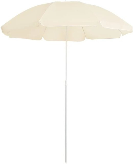 vidaXL Sonnenschirm aus Polyester mit Stahlmast in Sandfarbe/Beige - Bild 1