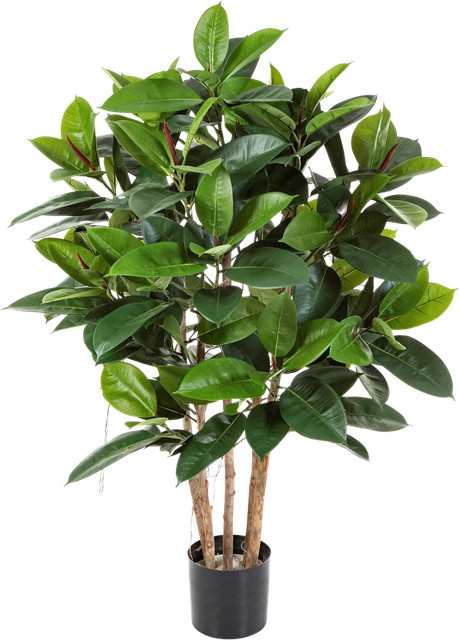 Künstlicher Gummibaum Laura von artplants in Grün, Höhe: 120 cm - Bild 1
