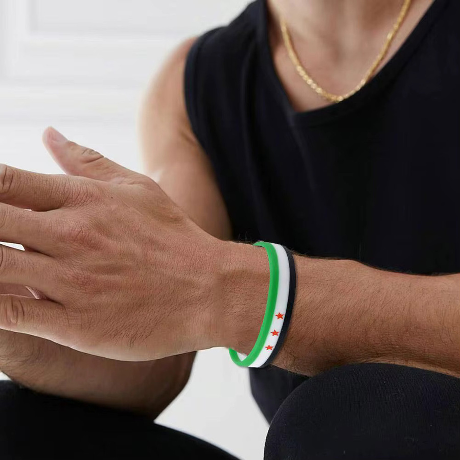 genenic Armband Silikon, Syrien Flagge, Bunt, Unisex - Bild 5