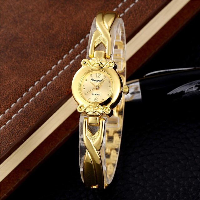 Armbanduhr Edelstahl, Gold, Quarz, Damen - Bild 1