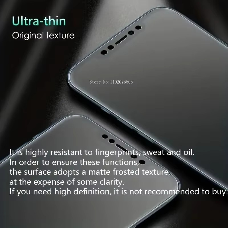 2er-Set Matte Displayschutzfolie aus gehärtetem Glas für iPhone 11 bis iPhone 16 Pro Max, Transparent - Bild 2