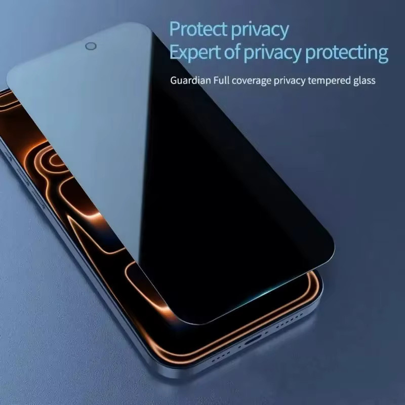 HKSN 4er-Pack Anti-Peeping Displayschutzfolie für iPhone 17 16 15 14 13 12 11 Pro Max 17 Air 16e Mini vollständig abdeckend - Bild 3