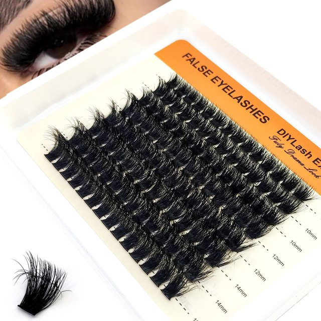 AMSDCN Wimpern Cluster, Black, Unisex - Bild 1