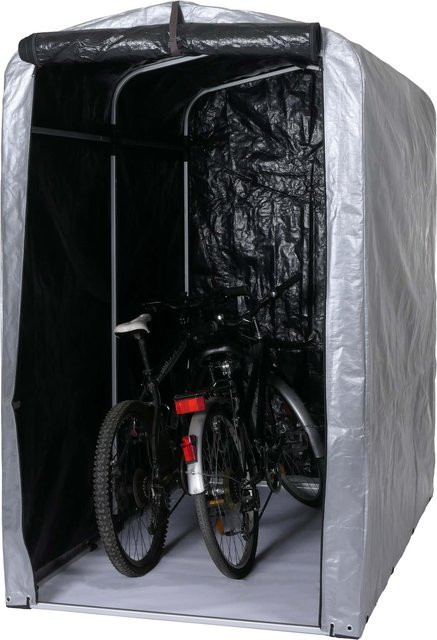 Fahrradgarage MCW-N61 Garagenzelt aus Aluminium, wasserfest und UV-Schutz, Farbe: Silber, H x B x T: 201 x 121 x 201 cm - Bild 1