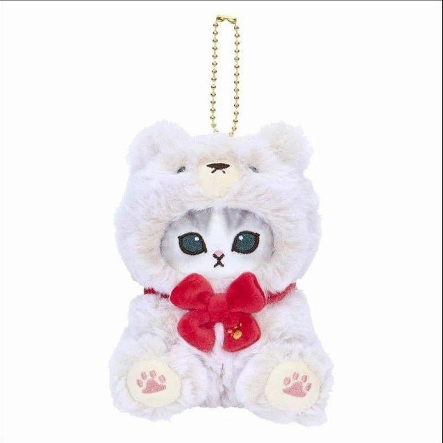 Mofusand Bärenserie Weißer Bär Plüschpuppe Taschenanhänger 10 cm - Bild 1
