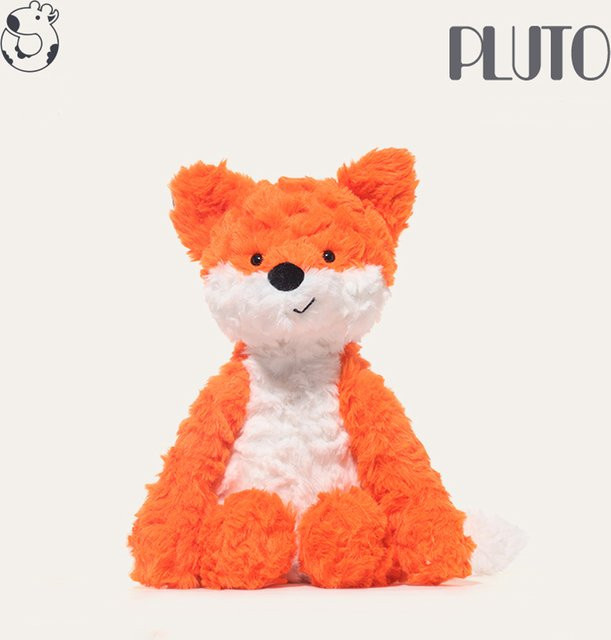 Molutian Sitzender Fuchs Plüsch, Kuscheltier, 26 cm, Orange - Bild 1