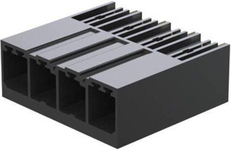 Weidmüller Stiftgehäuse-Platine BU/SU in Schwarz, Rastermaß: 7,62 mm, 30 Stück - Bild 1