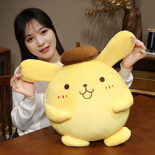 Kidsly Pom Pom Purin Stofftier Plüschtier, 50cm, Gelb - Bild 1