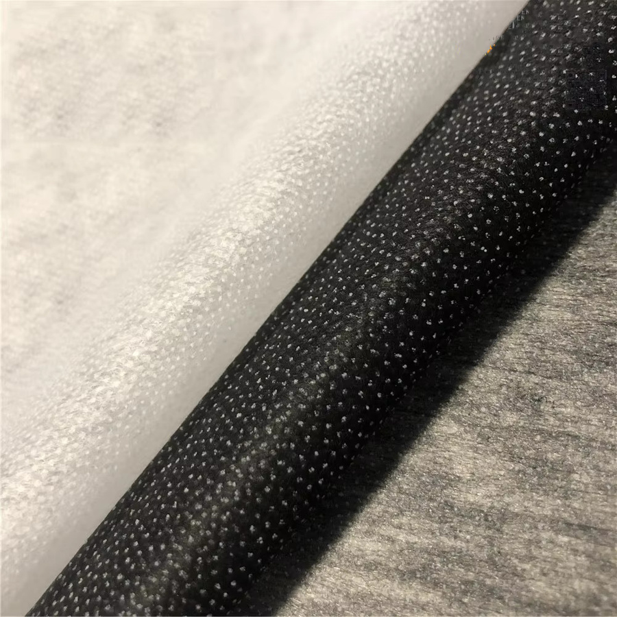 Einseitige aufbügelbare Vliesstoff-Einlage für Näh- und Patchwork-Projekte in Weiß, Schwarz und Grau - Bild 3