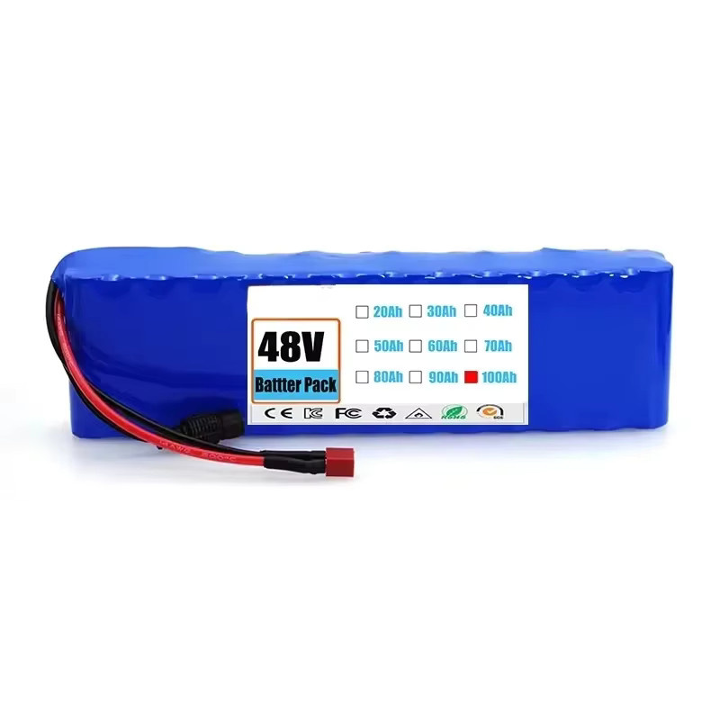 13S2P 48V 100Ah Lithium-Ionen-Akkupack mit BMS in Blau inklusive 54,6V-Ladegerät - Bild 2