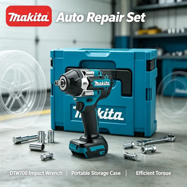 Makita DTW700 Akku-Schlagschrauber 18V mit bürstenlosem Motor und 1000Nm Drehmoment sowie Auto-Stopp und variabler Geschwindigkeit - Bild 1