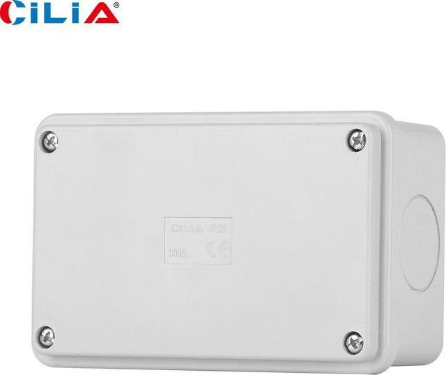 CILIA Anschlussdose aus Kunststoff in Weiß, wasserdichte Elektrotechnikdose mit IP55 Schutzart - Bild 1