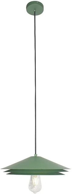 Vente-unique Hängeleuchte und Kronleuchter Kiruna in Grün aus Metall, Durchmesser: 12 cm - Bild 1