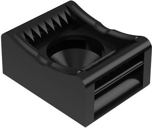 Hebotec KBS 4 - 20 Klettbandsockel zum Anschrauben in Schwarz - Bild 1